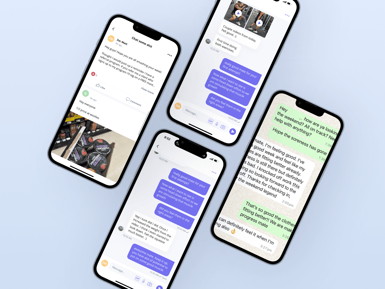 Community chat screenshots